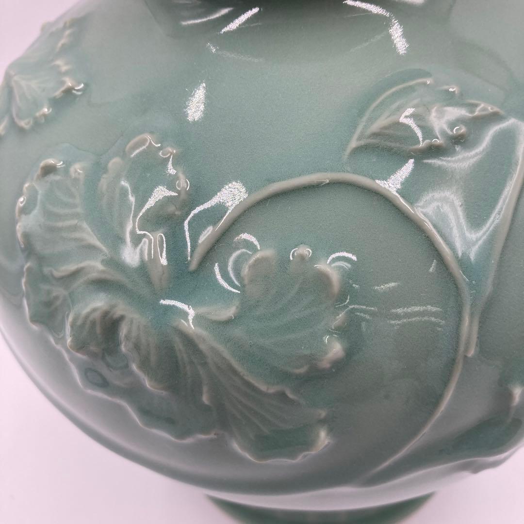 初代 宮永東山 明治−大正 青磁 (保管番号) Xガ7798 - メルカリ