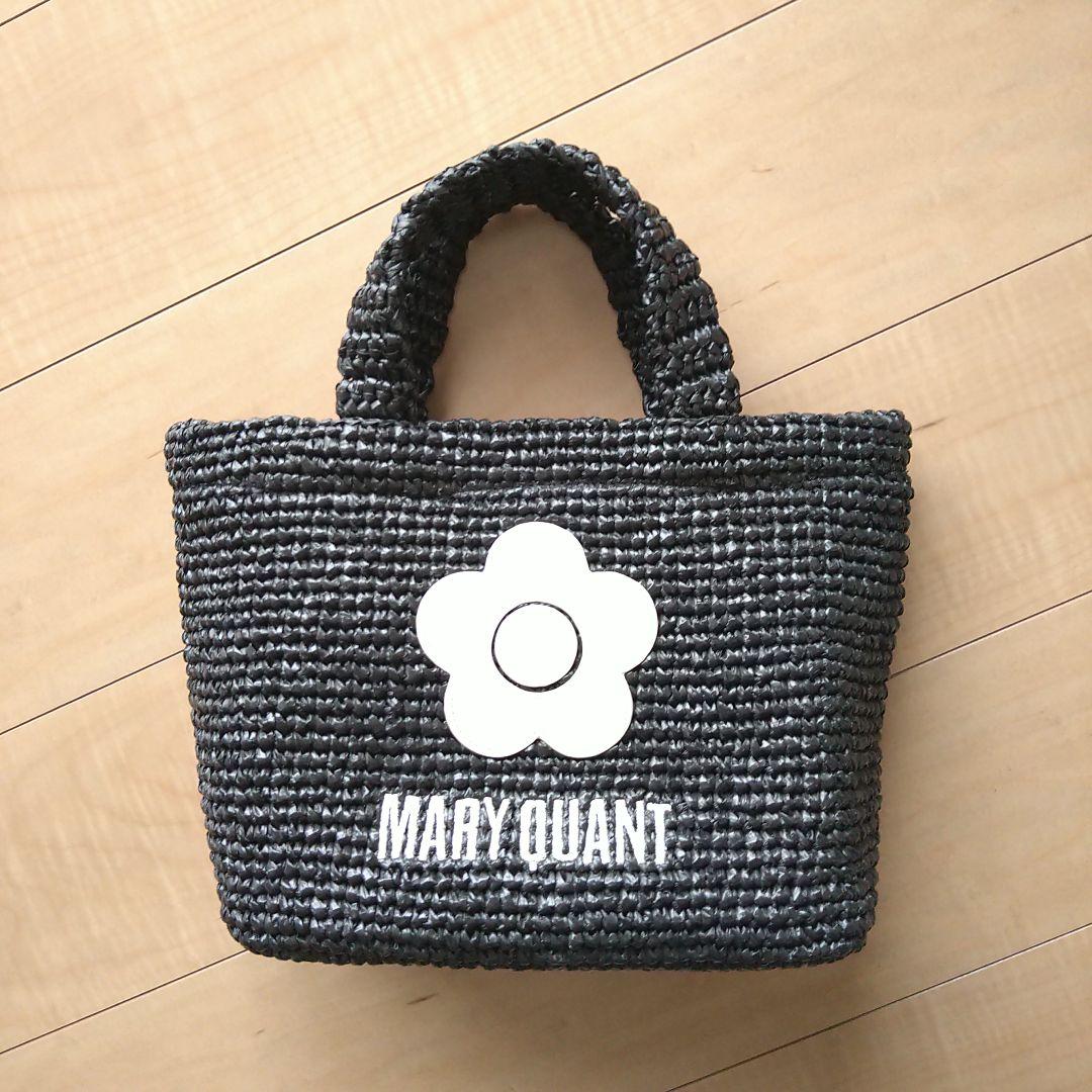クロッシェラフィアライク トート マリークワント(MARY QUANT) マリークワント クロッシェラフィアライク トート かごバッグ
