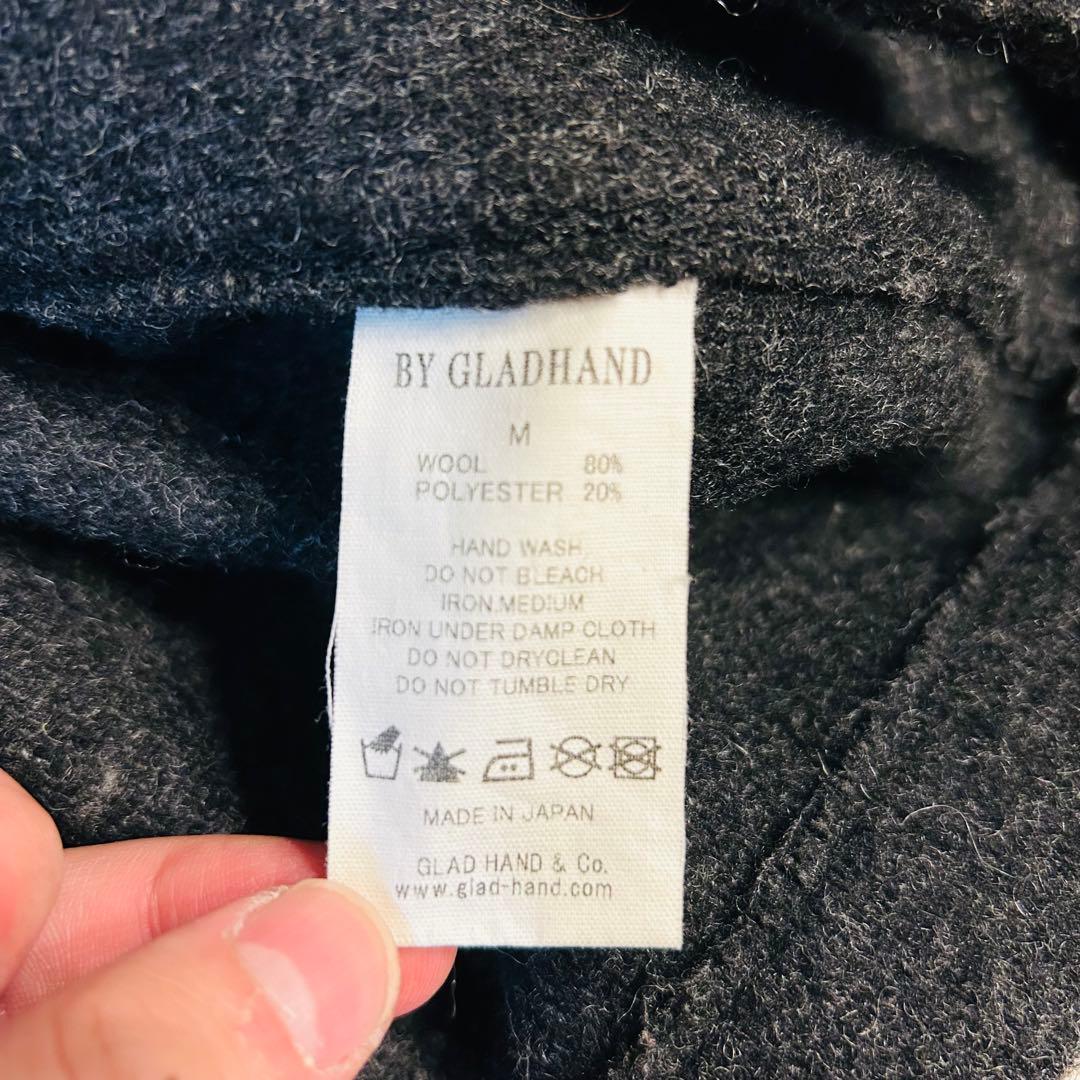 美品】グラッドハンド ダッフルコート M チャコールグレー 日本製