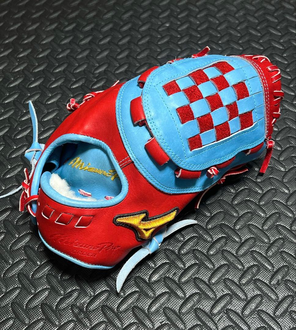 日本製 ミズノプロ オプション オーダー 軟式 ファーストミット 一塁手 中田翔 野球 ミズノ 軟式ファーストミット ミズノプロ オーダーグラブ 中田翔