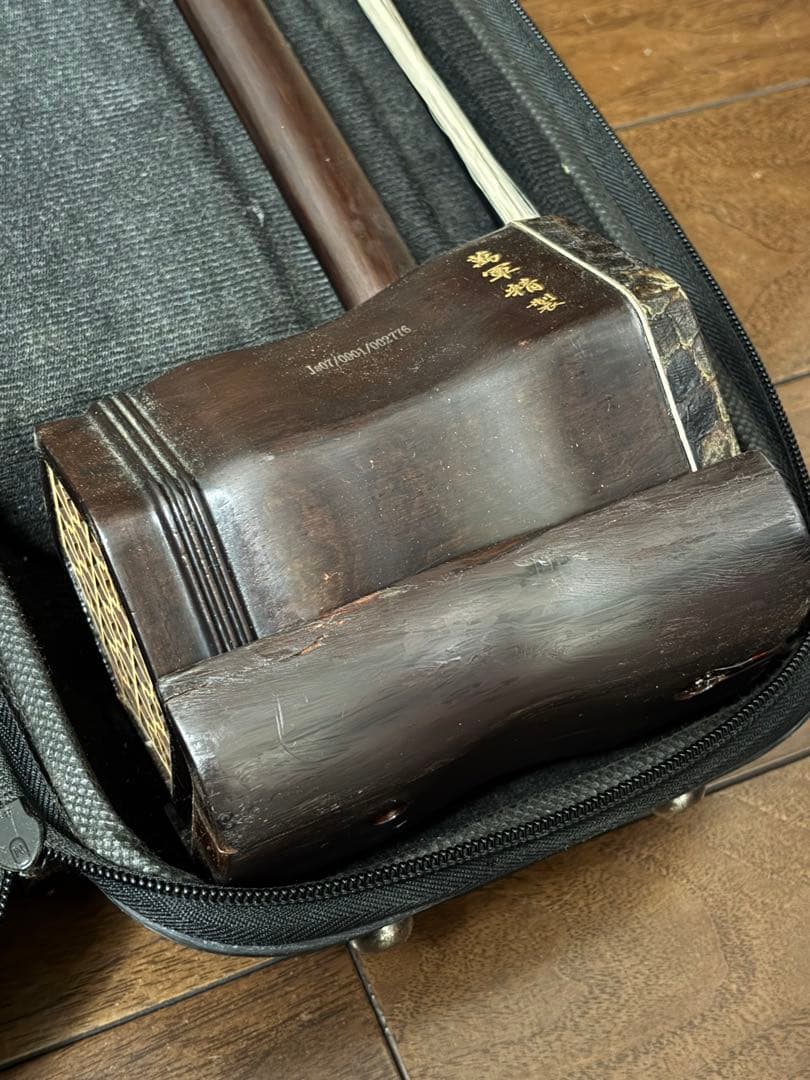 中国 蘇州製】二胡 本体＋弓＋ケース付き｜伝統民族楽器・初心者〜