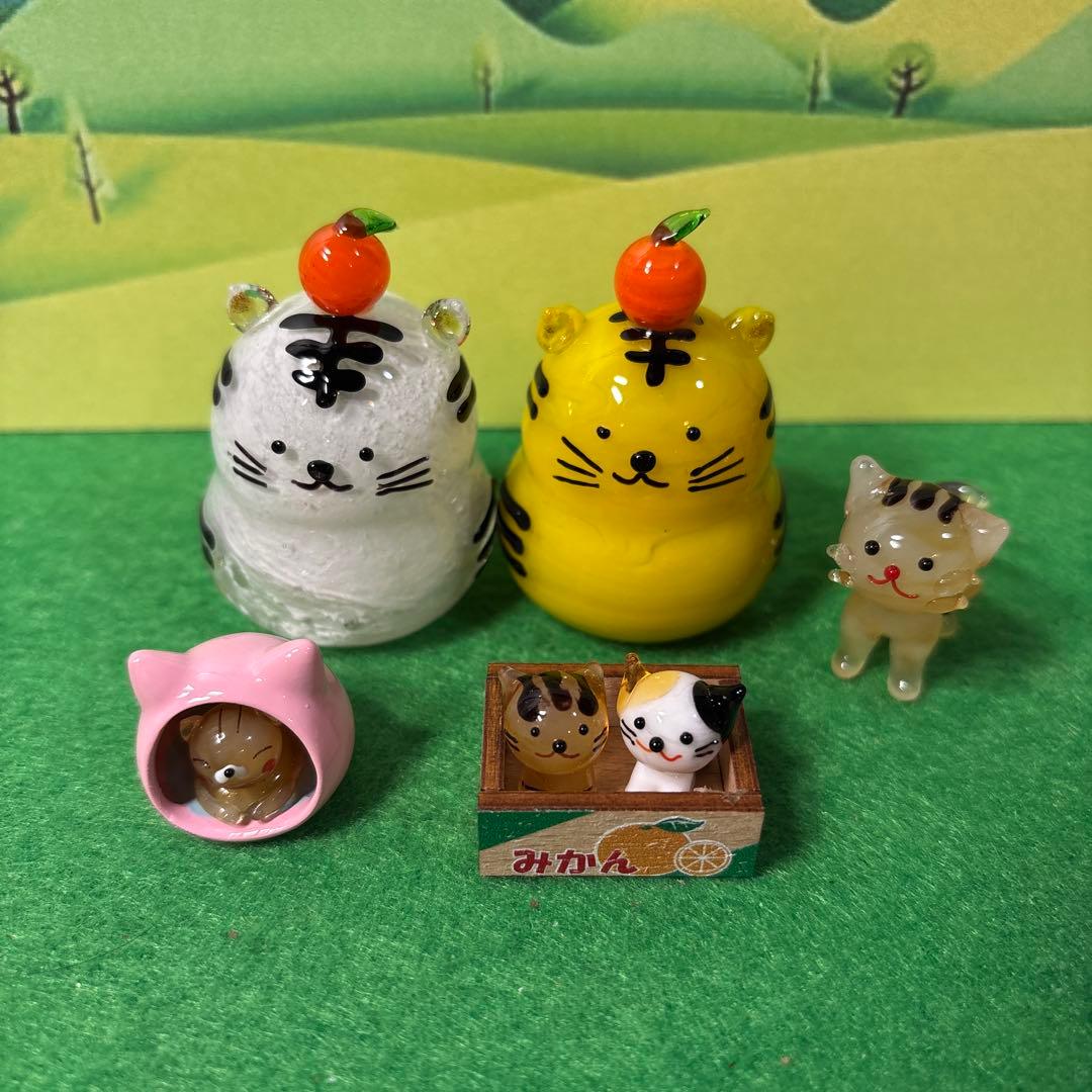y　ガラス細工　ミニチュア ガラス細工 干支 ミニチュア 雑貨 置物【ミニ十二支/単品販売品