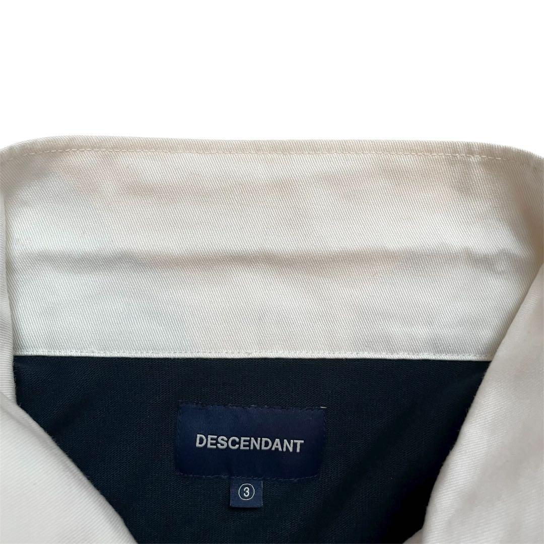 美品]DESCENDANT ネイビー 長袖ポロシャツ サイズ3