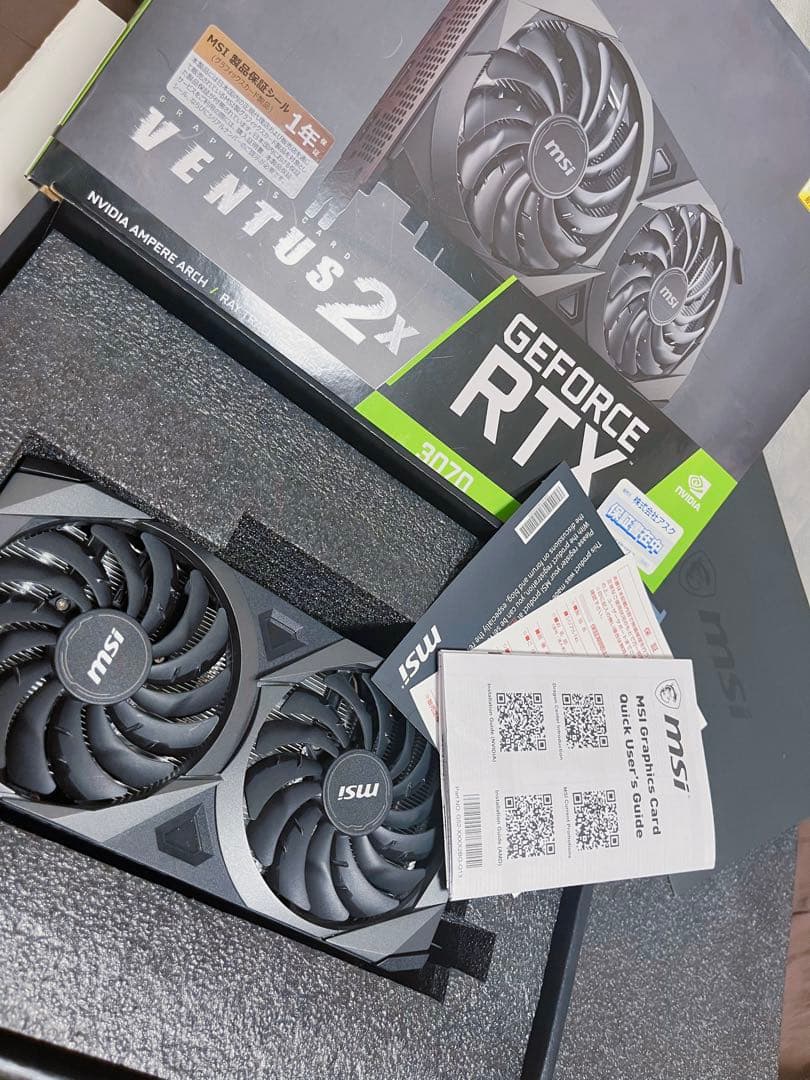 ジャンク品】MSI GeForce RTX 3070 VENTUS 2X OC - メルカリ