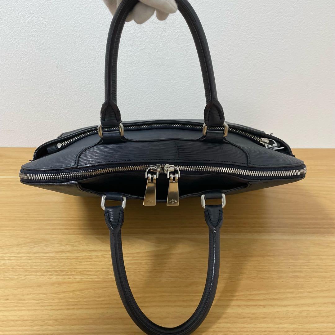 アニアリ ビジネスバッグ ブリースケース レザー ネイビー