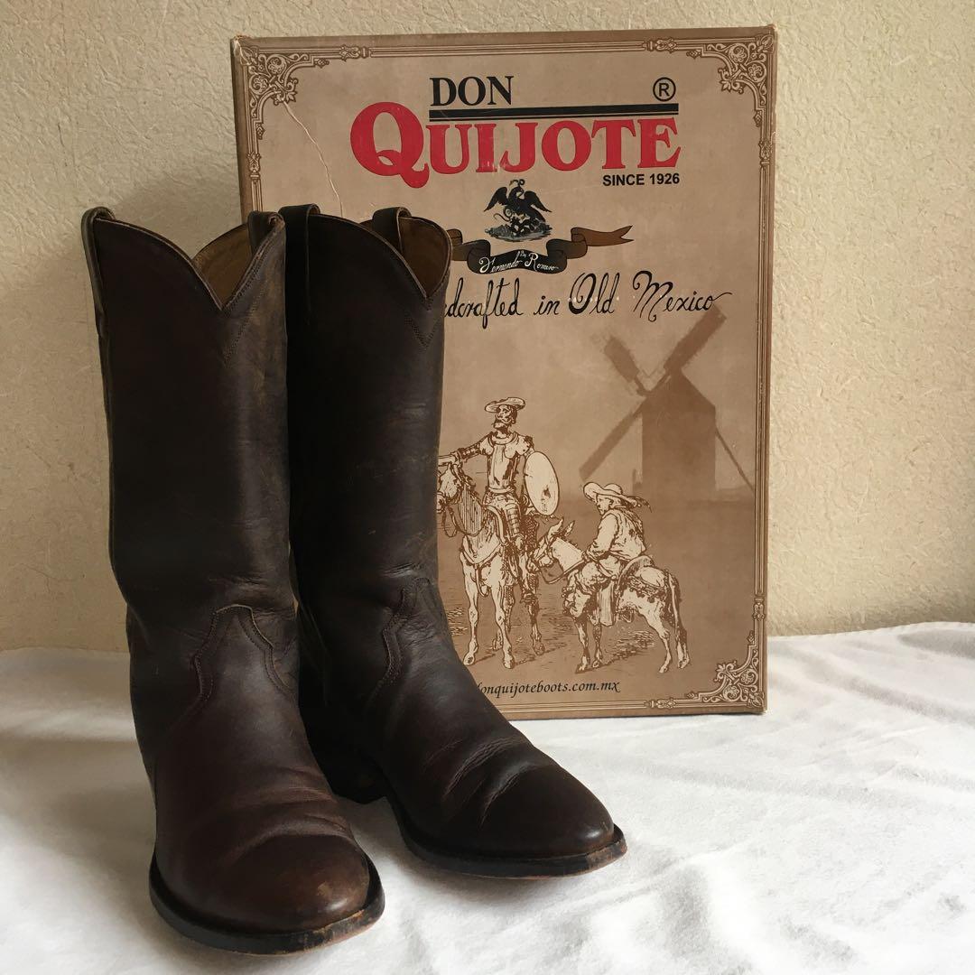 ドンキホーテ DONQUIJOTE ウエスタンブーツ ダークブラウン 23.5