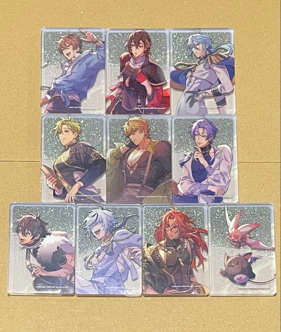 NU:カーニバル 台湾限定 流砂アクリルブロック 全種セット オリビン 玖夜 他 グッズ-置きもの】NU: カーニバル グリッターアクリルブロックvol.1