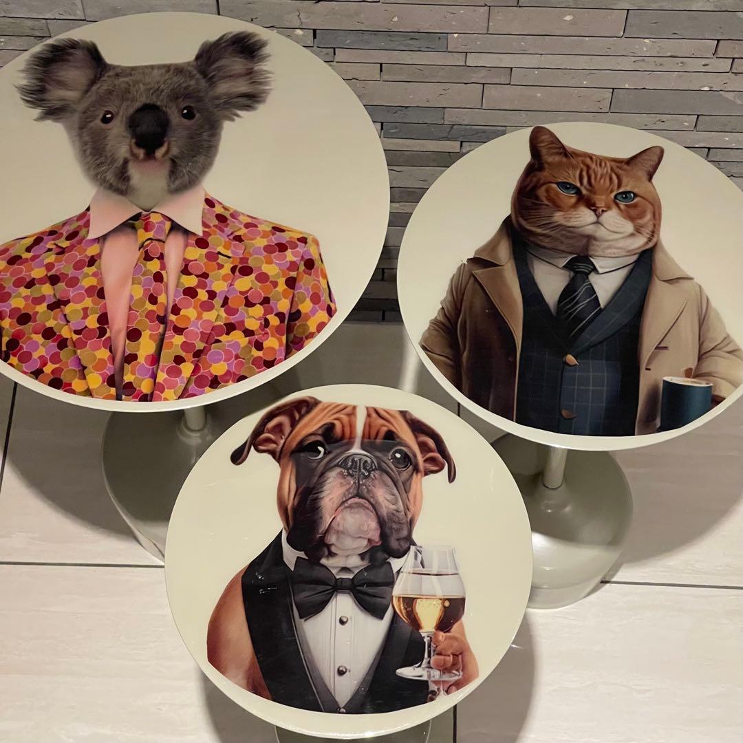 KARE Business Animalsサイドテーブル 3p set レア - メルカリ