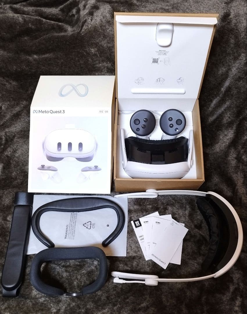 【超得4点セット】 Quest 3 512GB 4K VRヘッドセット サ*ン様 Quest 3 512GB VRヘッドセット Meta QUEST 3 512GB メタ