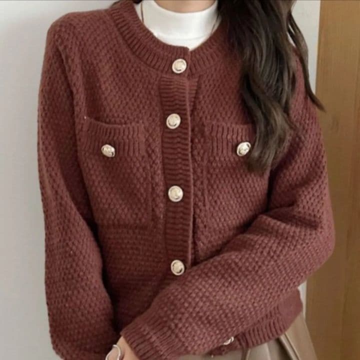 カーディガン 金ボタン ニット レディース Ada．エイダ 新品未使用