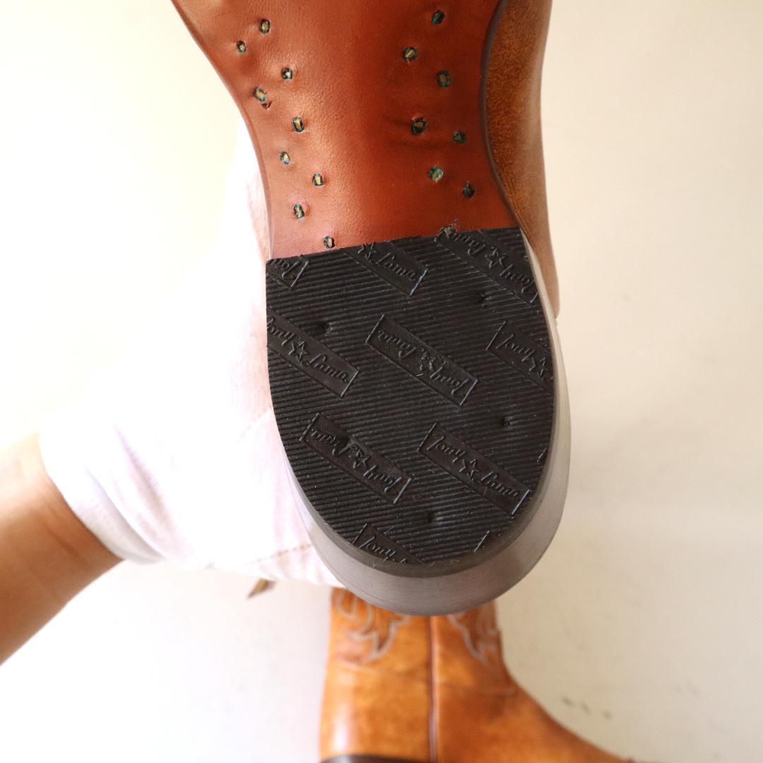 新品タグ付トニーラマVF6003本革ウエスタンブーツ 7.5B 24.5cm相当