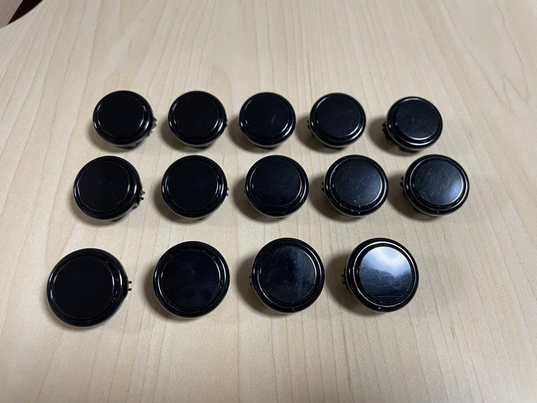 OneFRAME 24mm 14個セット 黒 アケコン用ボタン】OneFRAME SB-24 24mm ブラック 単品 | OneFRAME