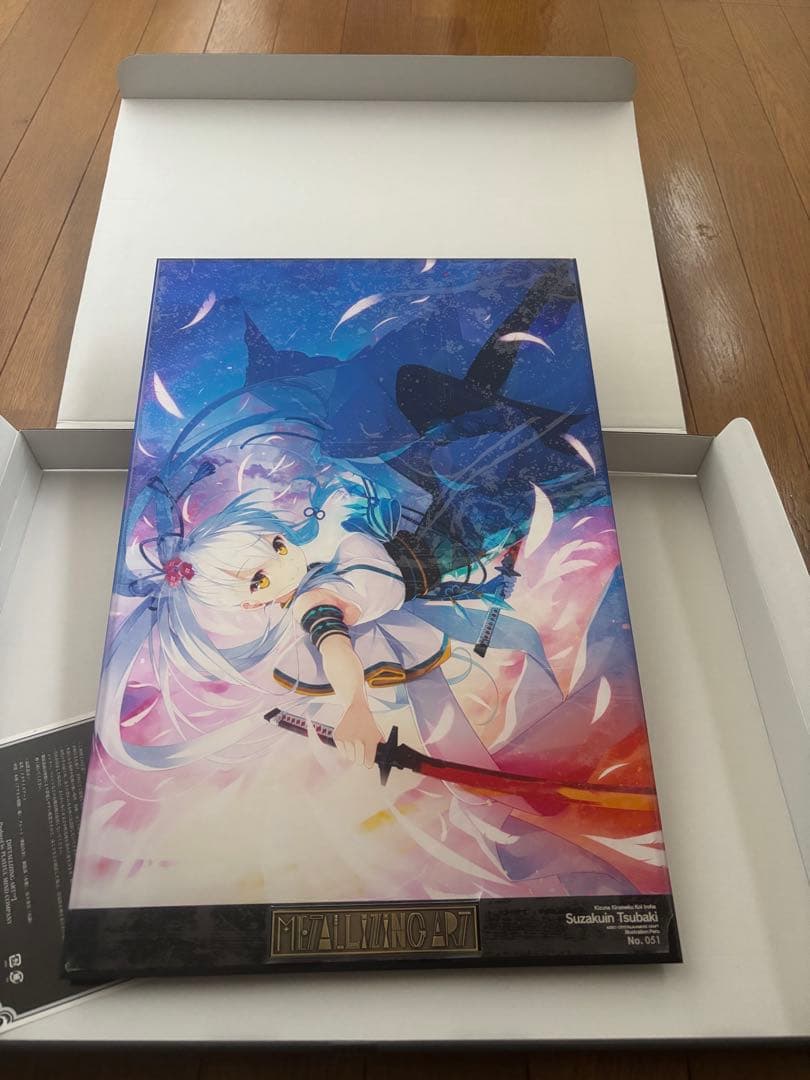 朱雀院椿　メタライズアート 新規描きおろしの 朱雀院椿×ガグヤによるメタライズアート 「紅朱雀