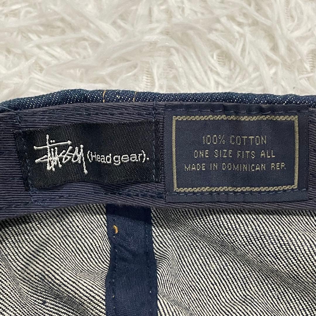 STUSSY 90~00s 6パネル デニムキャップ レザーパッチ オールド - メルカリ