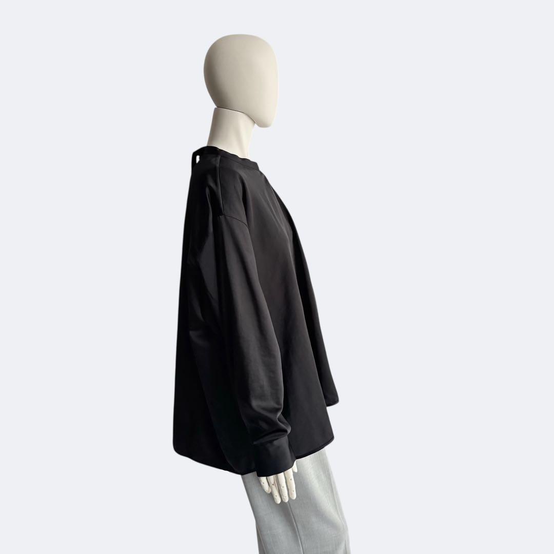 LOHEN ローヘン ブライトサテンフロントタックブラウス ブラウス