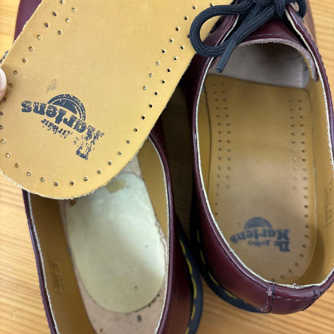 Dr. Martens バーガンディ レースアップシューズ