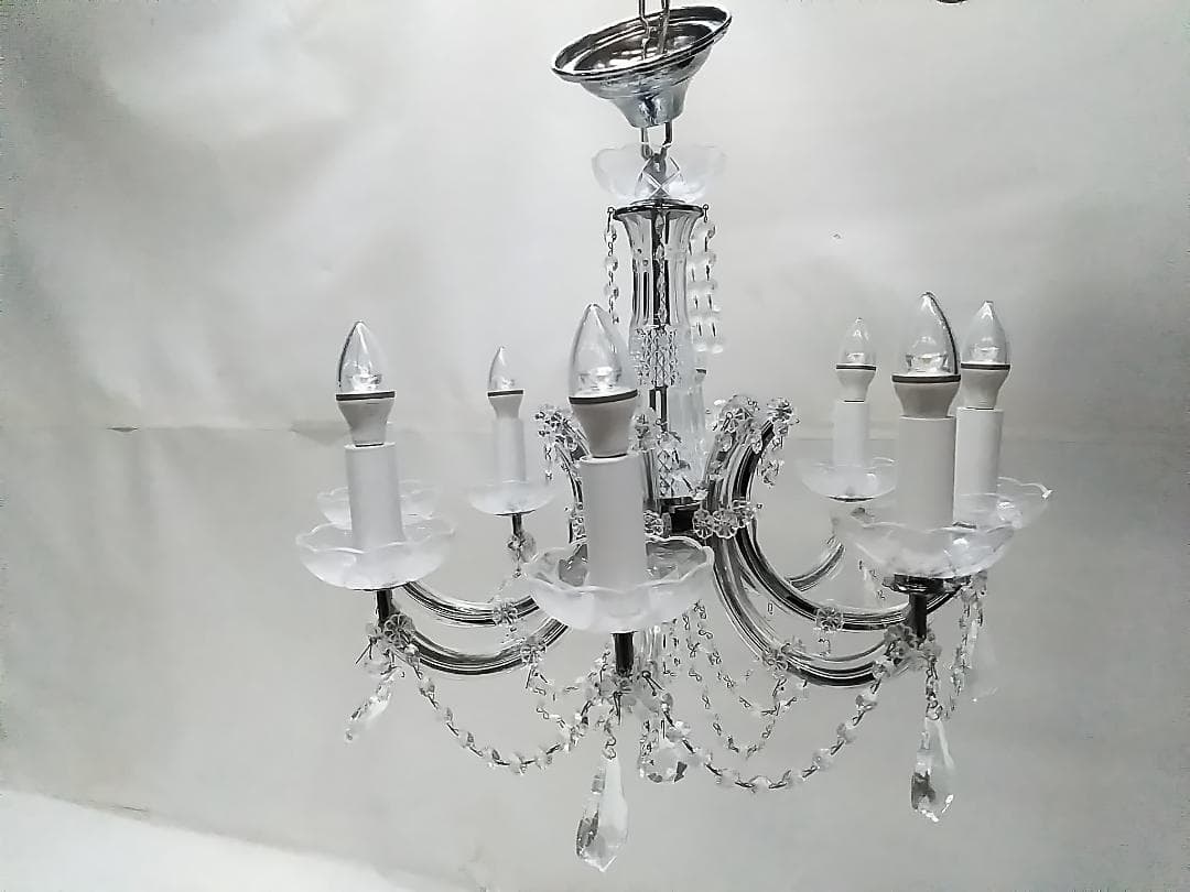 OTSUKA 大塚家具シャンデリアMAN-0885/4 約4灯 Used/キレイペンダント