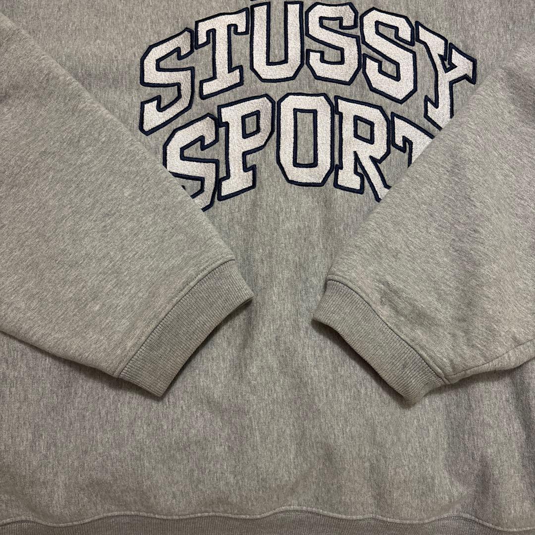 STÜSSY スポーツロゴ トレーナー グレー - メルカリ