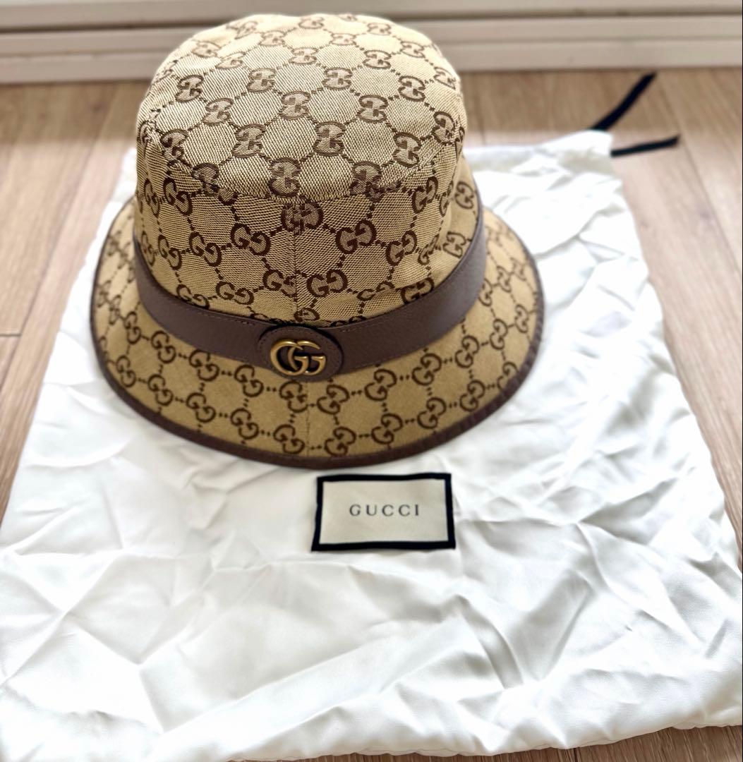 GGキャンバス フェドラハット　Sサイズ グッチ 小物GGキャンバス フェドラハット | GUCCI® JP