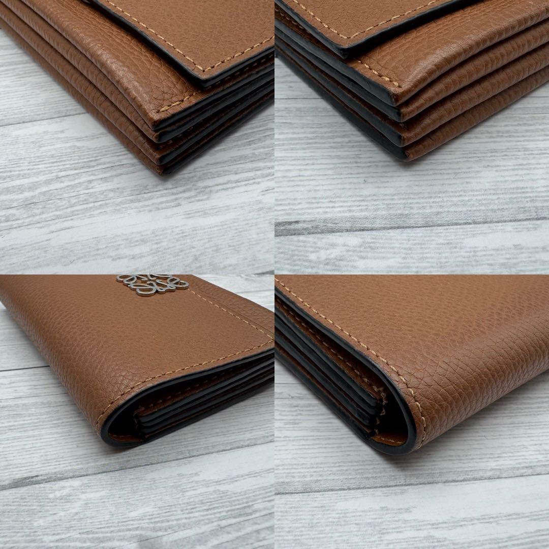 極美品】ロエベ カードホルダー 名刺入れ アナグラム ライトブラウン