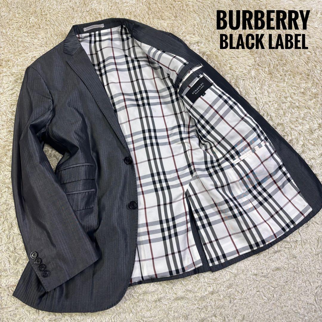 バーバリーブラックレーベル グレンチェック ストライプ チェック柄