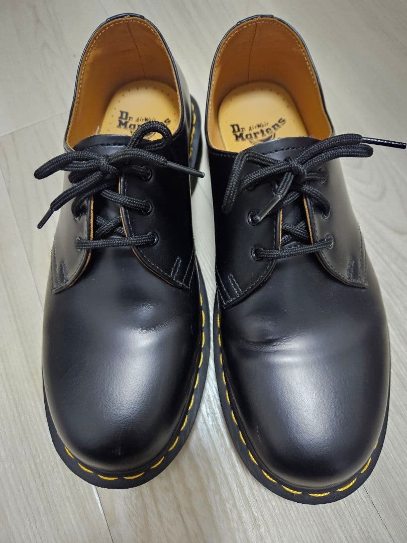 Dr. Martens 1461 スムース ブラック 8/UK 1461 Smooth Leather Platform Shoes in Black | Dr. Martens