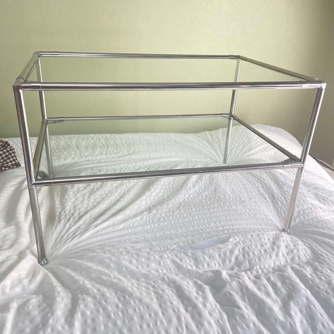 vamir ローテーブル　Little Rooms 韓国インテリア 通販】vamir ローテーブル｜Stainless Modular 2tier Sofa Table S