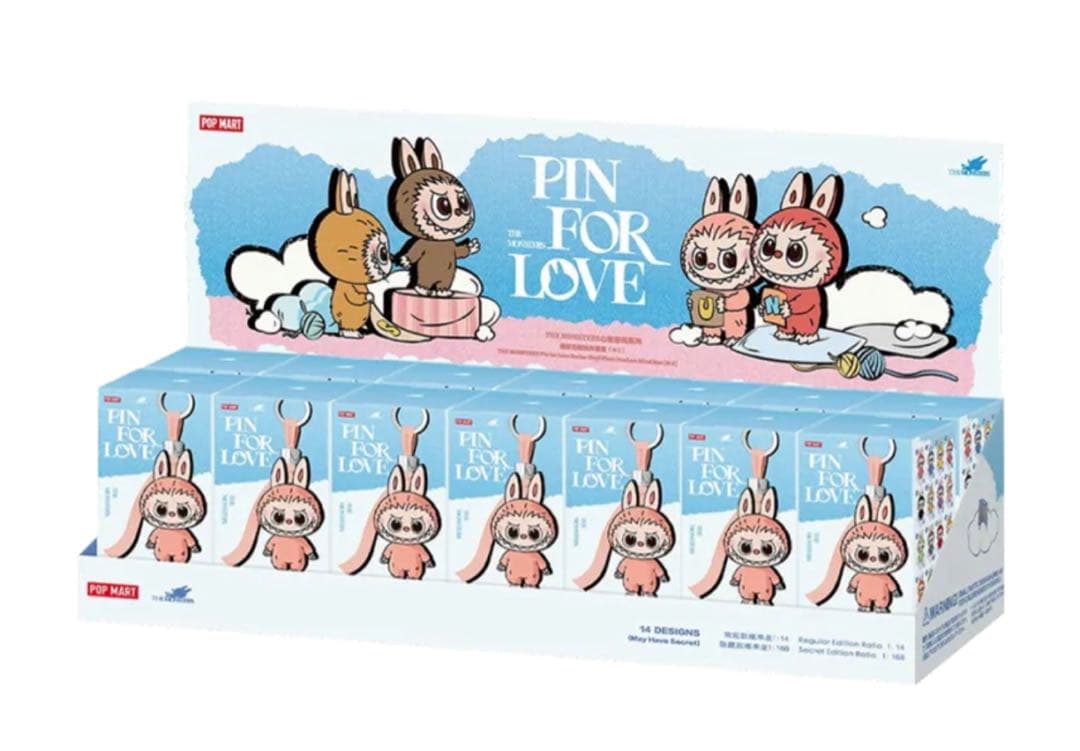 ポップマート ザ モンスターズ ピン フォー ラブ シリーズ ぬいぐるみ THE MONSTER PIN FOR LOVE シリーズぬいぐるみペンダント(A-M) - POP
