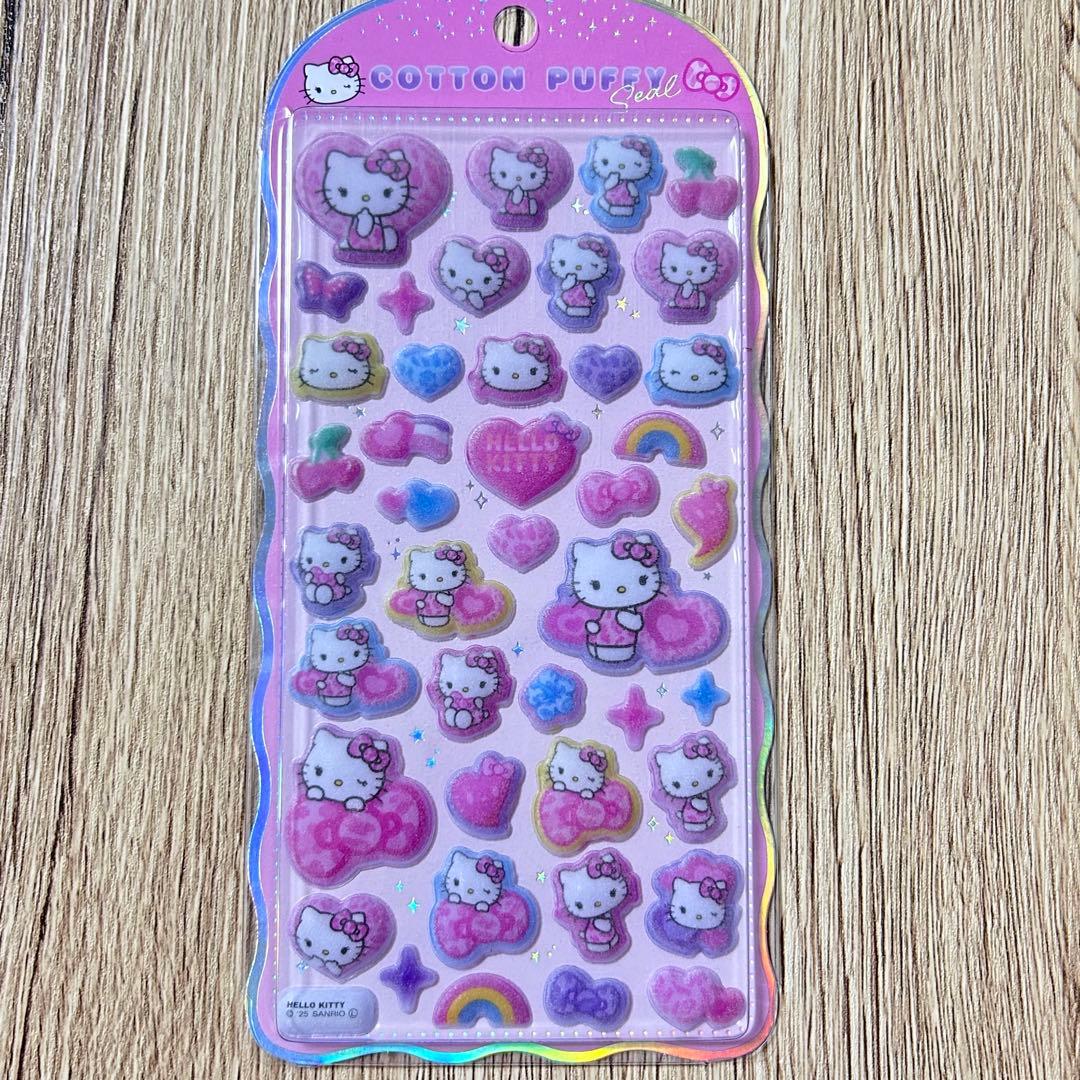 正規品】サンリオ コットンパフィーシール うるちゅるシール 3点セット