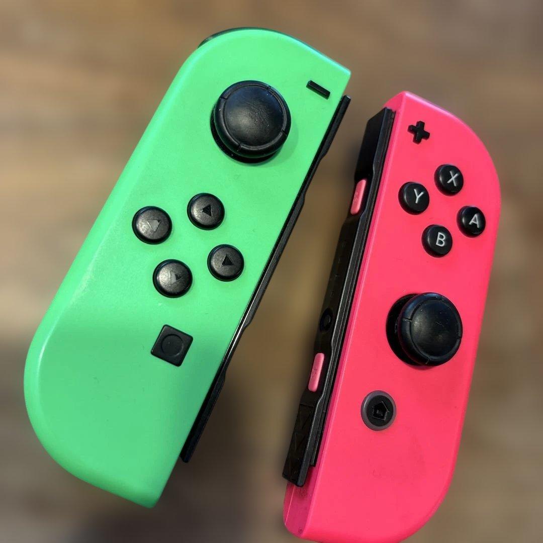 Nintendo Switch Joy-Con ジャンク 緑とピンク - メルカリ