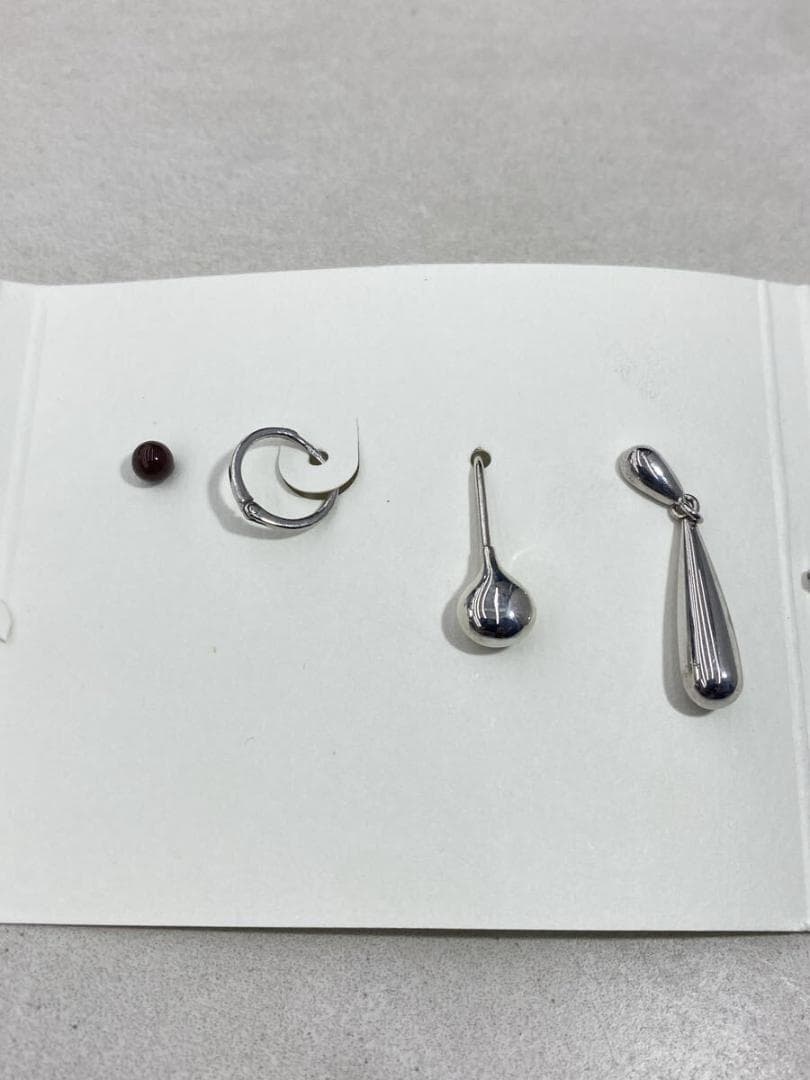 美品 正規 LEMAIRE ルメール シルバー925 ピアス セット 802P▲ 中古・古着通販】LEMAIRE (ルメール) ピアス シルバー サイズ:実寸