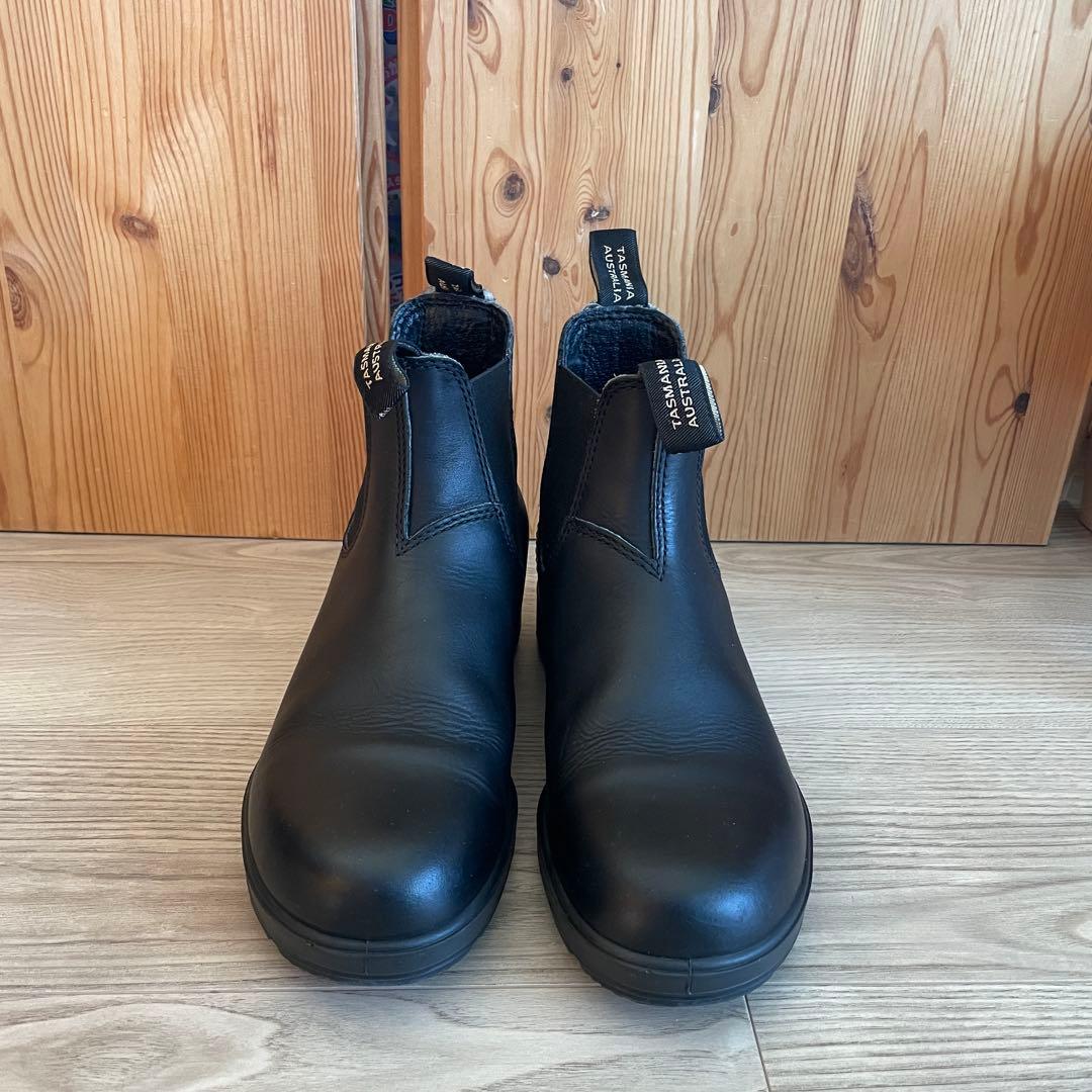 BLUNDSTONE黒 レザー サイドゴアブーツ BLUNDSTONE（ブランドストーン） ブーツ 「Blundstone」ブラッシュオフ