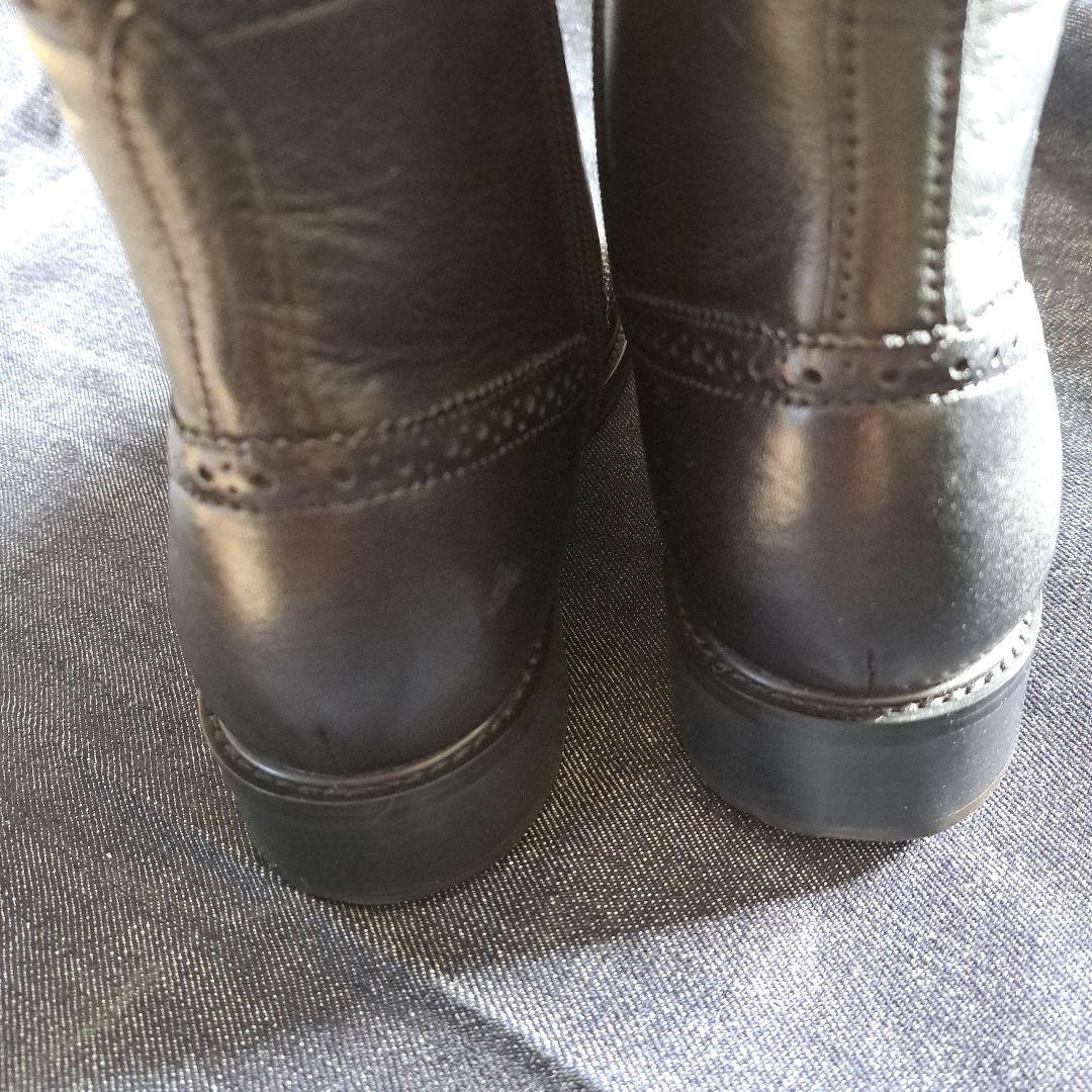 REGAL ブラック ブローグブーツ 22.5cm