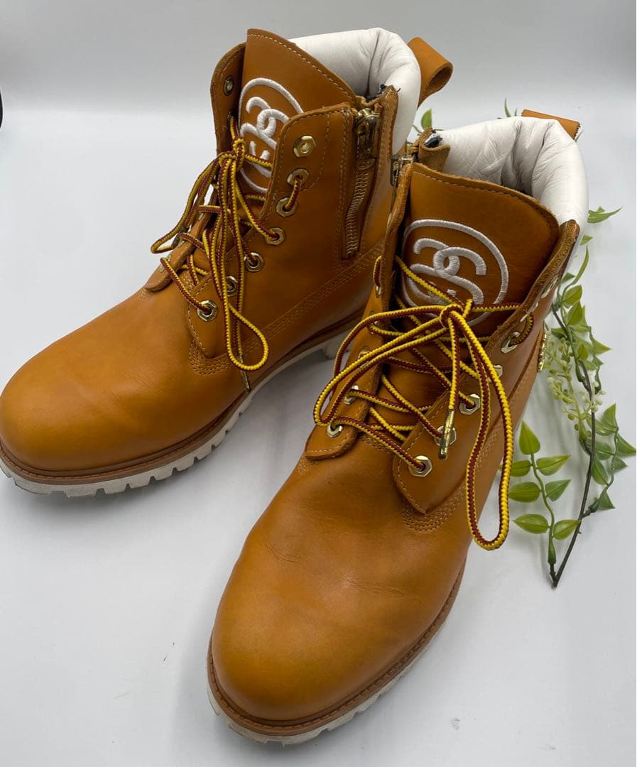 ティンバーランド ステューシー コラボ プレミアムブーツ キャメル