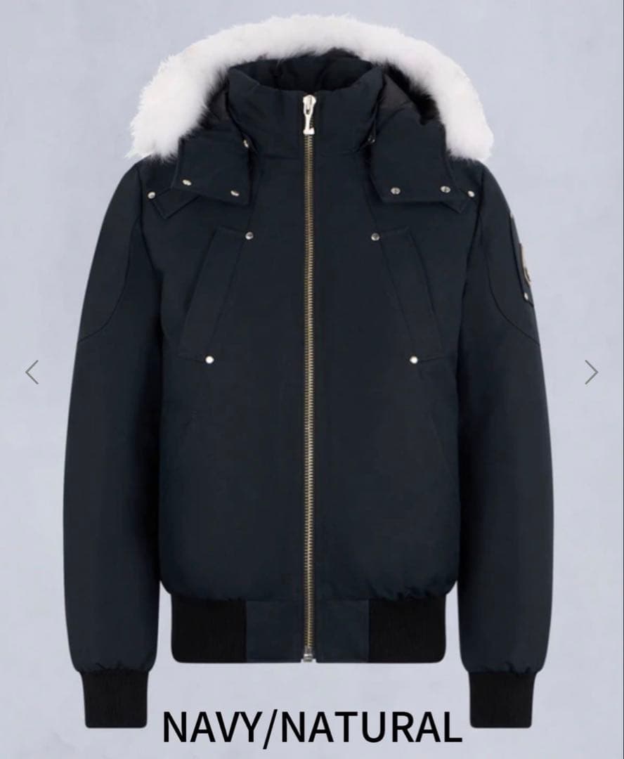 MOOSE KNUCKLES ムースナックルズダウン ブラック 白ファー - メルカリ