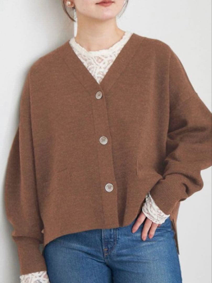 IENA イエナ ショートカーディガン キャメル 定価20,900円 試着のみ