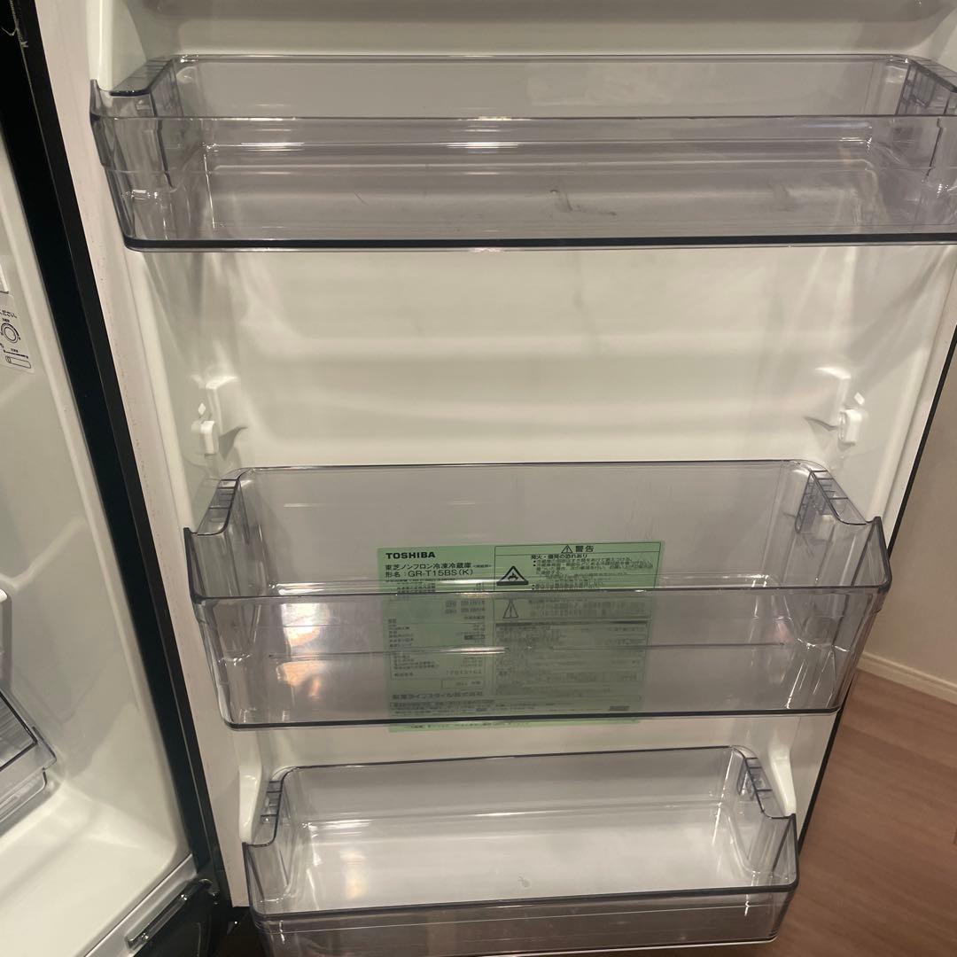 TOSHIBA ブラック冷蔵庫 直接引き取り限定あり、レンジケトルwii