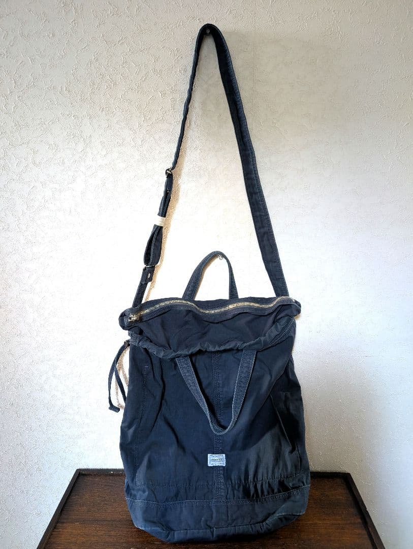 ガレ調《吉田カバンとWolf＆flower》藍染　ミナ　PJC　特大バック