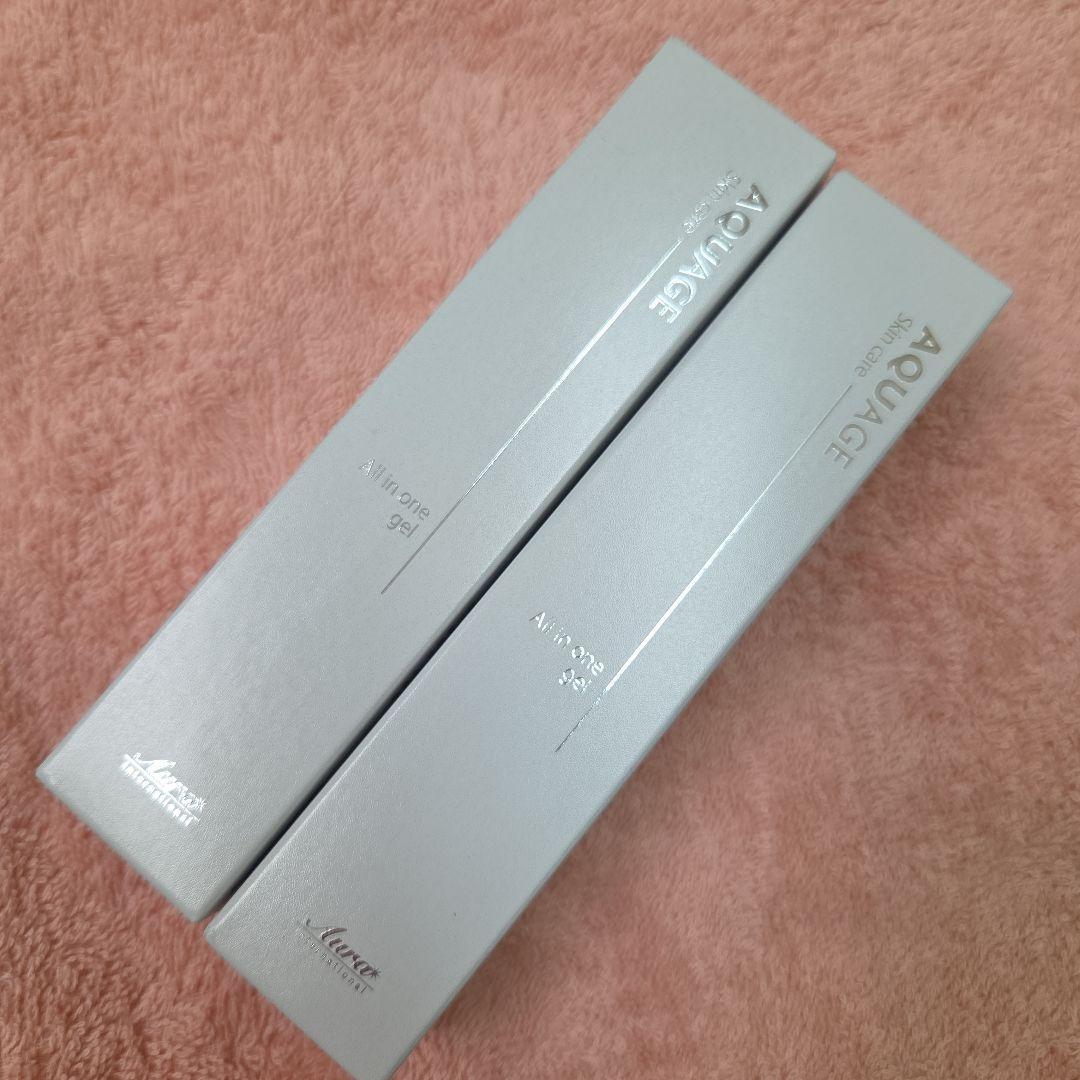 新品未開封正規品アウラインターナショナル　アクアージュ×2 オールインワンジェル アクアージュ スキンケア オールインワンジェル 50g アウラ