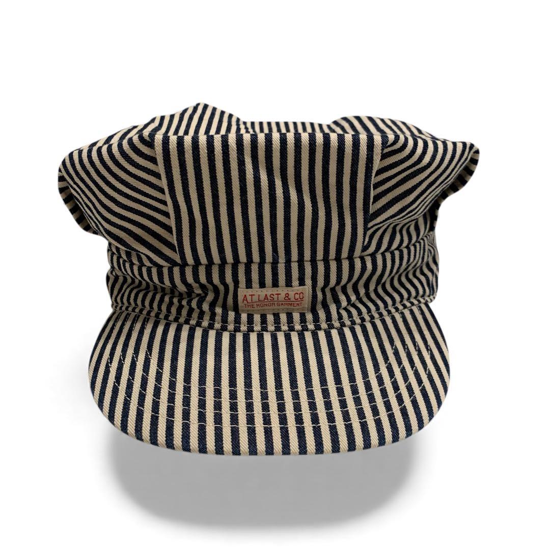 【未使用 7 5/8(XL)】アットラスト ATLAST レイルロードキャップ 未使用 7 5/8(XL)】アットラスト ATLAST レイルロードキャップ 未使用