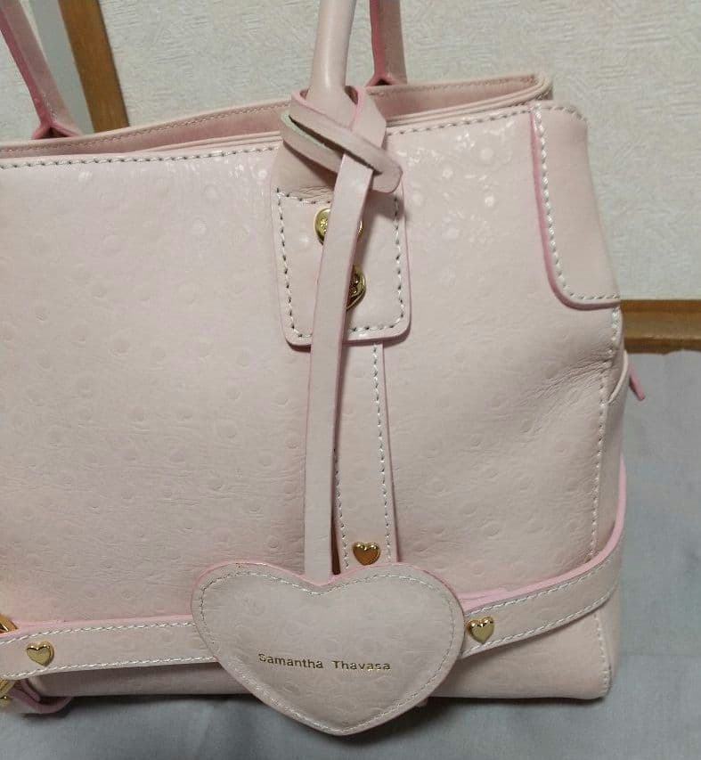 レトロ可愛い】サマンサタバサ♡ピンクトートバッグ／平成初期の希少