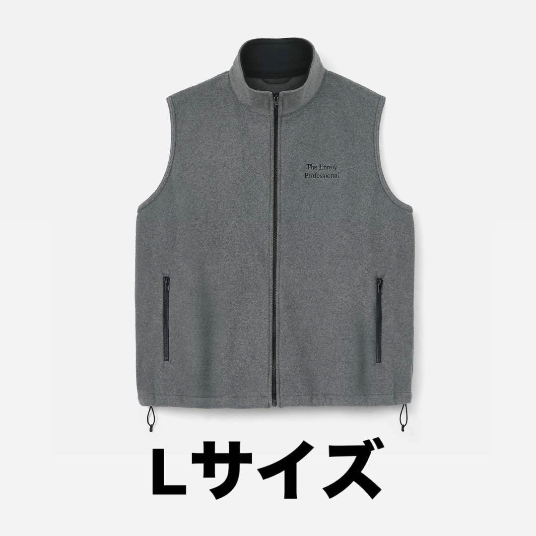トップス ENNOY PROFESSIONAL FLEECE VEST (GRAY) L 25AW Ennoy エンノイ FLEECE VEST フリースベスト グレー - メルカリ
