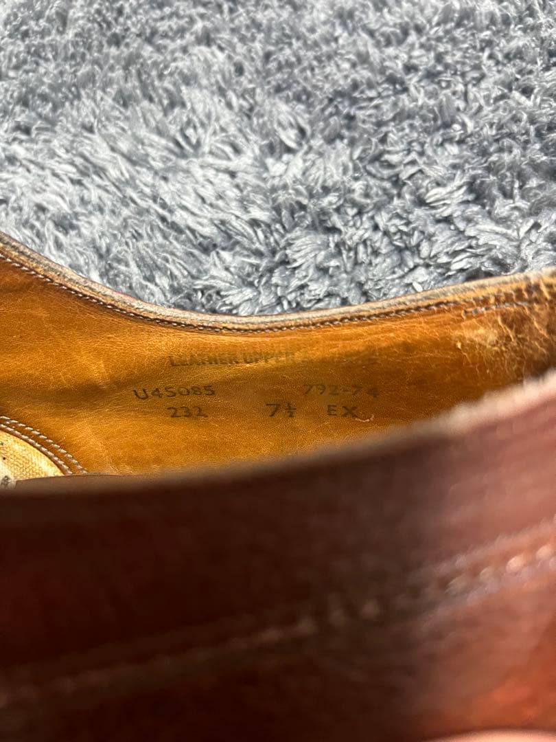 ケンゴン？ CROCKETT&JONES ブラウンレザーシューズ UK7 1/2 - メルカリ