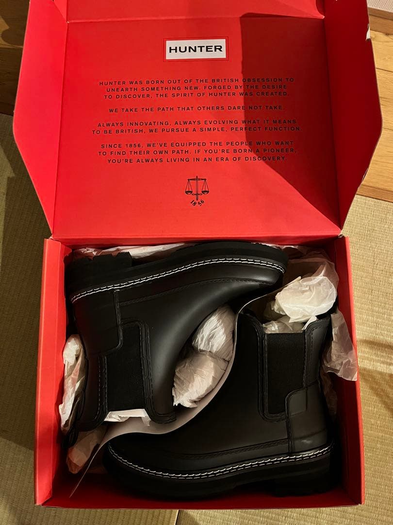 【新品未使用品】HUNTER　チェルシーブーツ　24.0～24.5cm