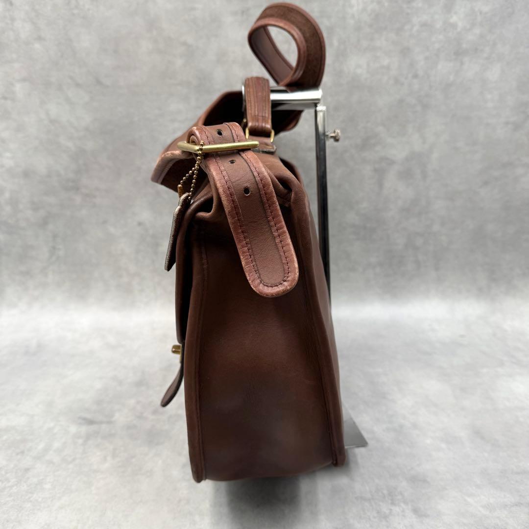 コーチ メトロポリタン ビジネスバッグ ブラウン レザー ターンロック