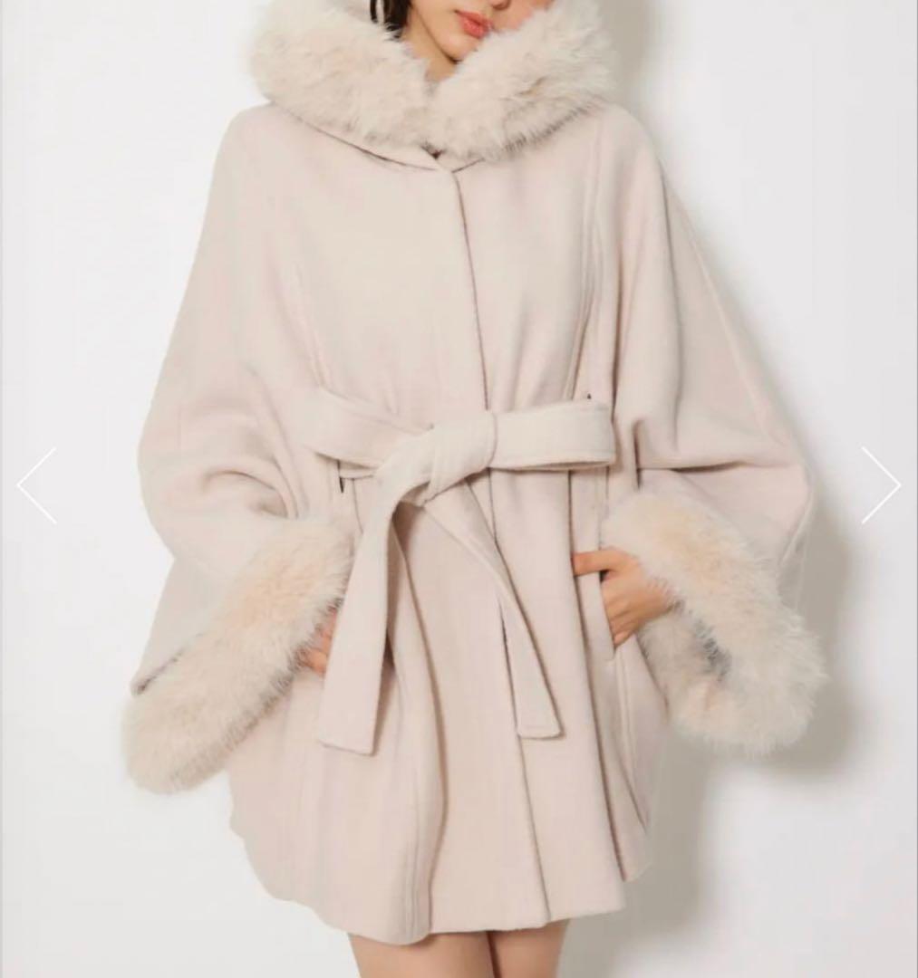 riendaウールMIXフードポンチョS rienda | ウールMIXフードポンチョコート (コート ) |SHEL'TTER WEBSTORE