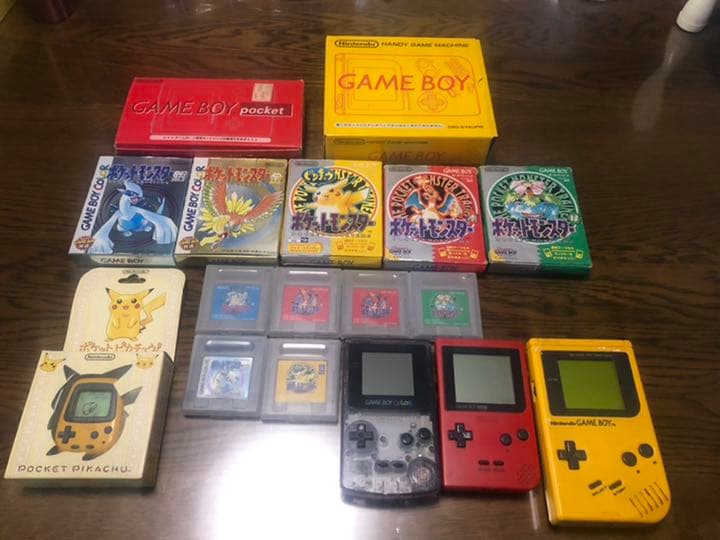 ポケモン　ゲーム機　ゲームボーイ　ポケットピカチュウ　カセット　緑赤青金銀 Yahoo!オークション - 新品 未開封 ポケットモンスター 赤 緑 青 ピカ