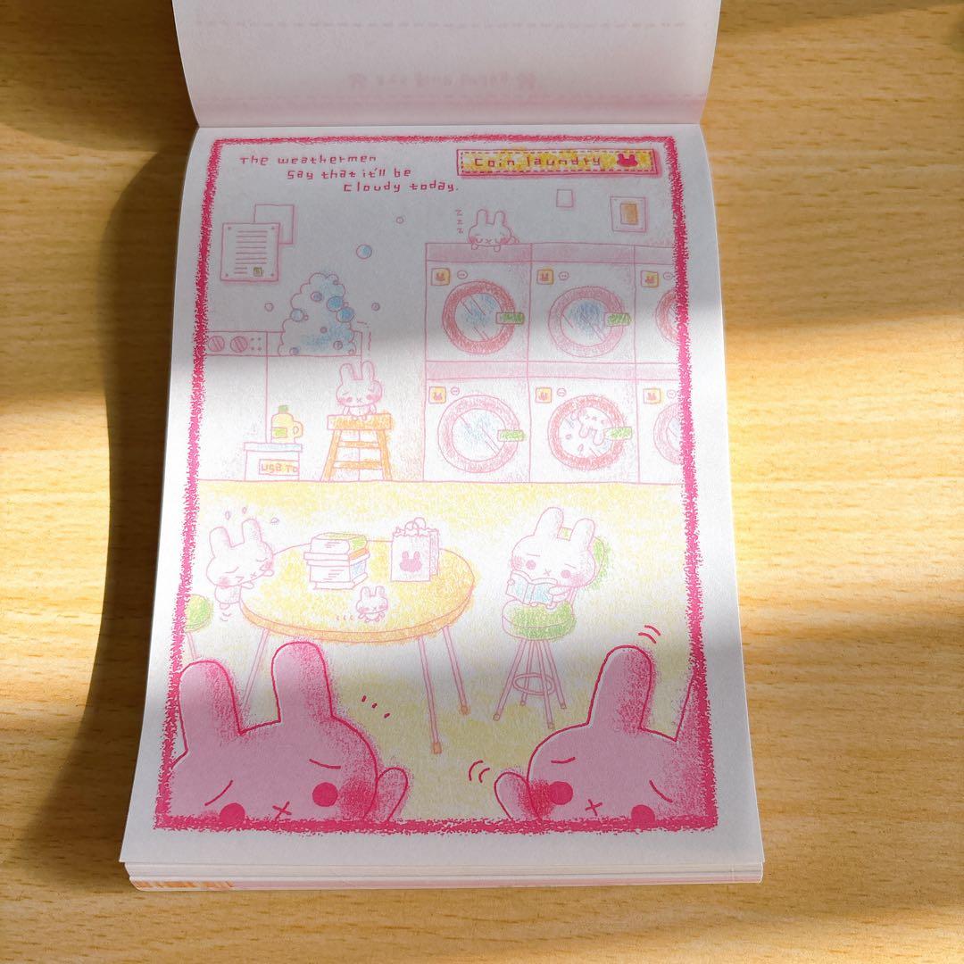 d*3様 平成レトロ 平成女児 キャラクター メモ帳 ランドリーうさちゃん