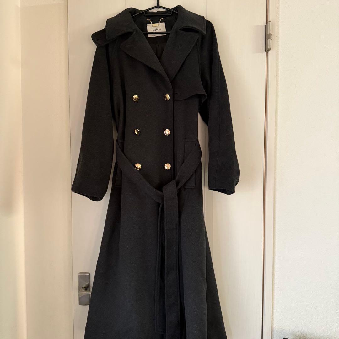 polaura ポローラ MANY WAYウールロングトレンチコート - メルカリ