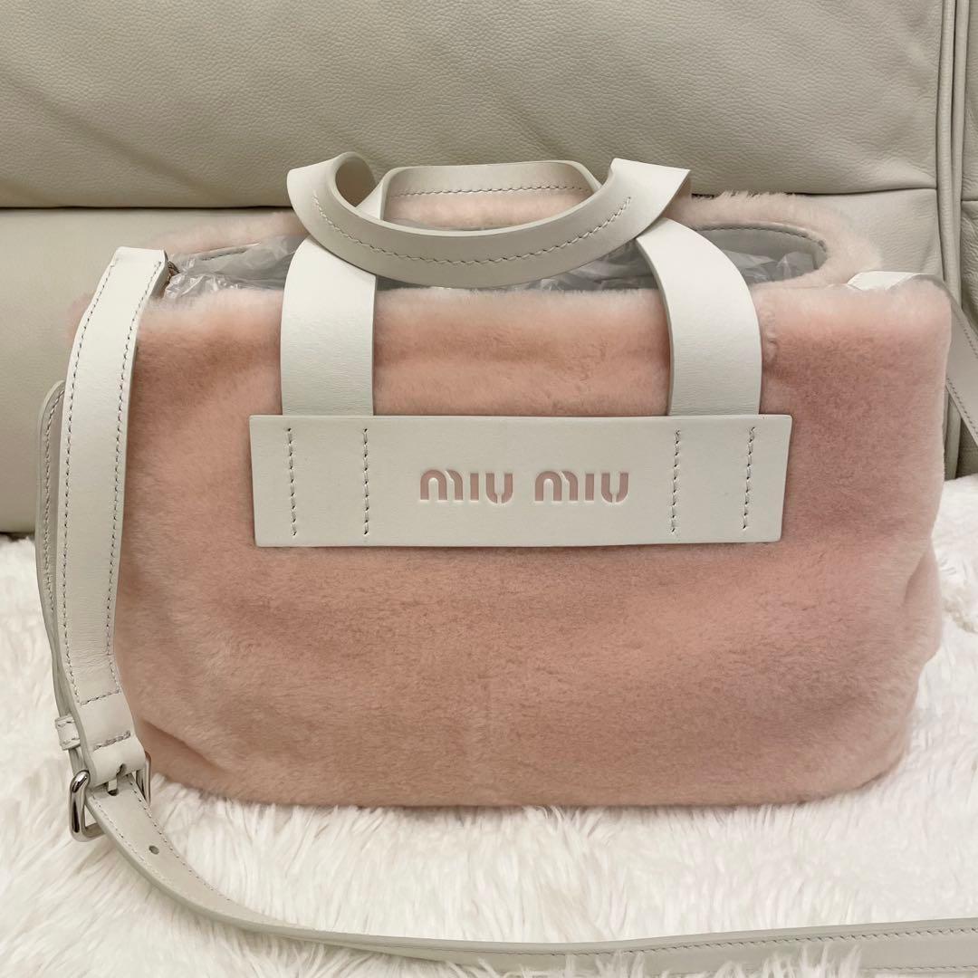 miumiu ミュウミュウ ファートートバッグ ピンク ショルダーバッグ